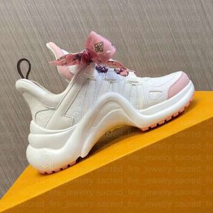 Louiseviution Shoe Designer Shoe Colored Bow Sole Dad Shoes Female Lvse Shoe Same Style Increased Thick Sole Sports Shoes Genuine Leather Casual Luis Viton Shoe 594