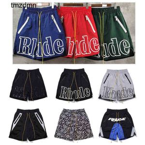 Meichao Rh Designer Limited Rhude Shorts Summer New 3m Reflective Hip Hop High Street Sports Training Beach Pants High-quality