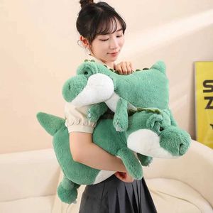 Stuffed Plush Animals Hot Green Dinosaur Plush Toys Women Soft Stuffed Triceratops Peluche Nice Home Decor For Boys Girls Birthday Christmas Gift