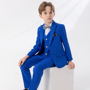 Giacca per ragazzi Boys Birthday Birthday Piano Ospitante per le prestazioni (camicia + giacca + gilet + pantaloni + papillon)
