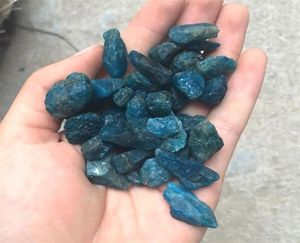 Whlole 100g Natural Raw Blue apatite الحجارة الخشنة المعادن والحجارة عينة الأحجار الكريمة الخام 8683690