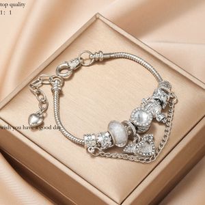 Pandorabracelet Charm Streaming Hot Sprzedaj projektant biżuterii bransoletki, biała wróżka jak Cupid Love Wiselanty, para bransoletek, akcesoria bransoletki 211