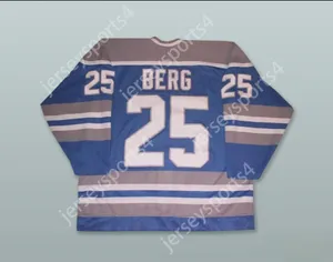 Anpassad Aki Berg 25 Edmonton Roadrunners Light Blue Hockey Jersey Top Stitched S-M-L-XL-XXL-3XL-4XL-5XL-6XL