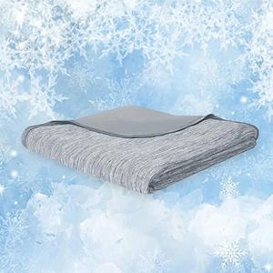 Filtar kylande filt för sömnare Twin Size Cool Summer Lightweight Bed with Double Sided Cold Effect Gray 200x230cm