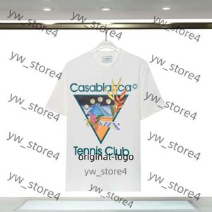 Casa Blanca Shirt Designer Casablanc Magliette Magliette Casual-Shirt Man Clothing T-Shirts Tennis Club Casablancas Caspetteri Shorts Shorts Abiti A9A1