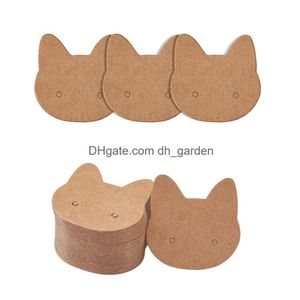 Taggar Priskortörhängen smycken Display Ear Stud Hang Tag Cardboard för DIY -lagring Förpackningstillbehör Små företag Partihandel OTHRZ