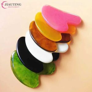 Face Massager Multi color resin/jade facial beauty scraping and massage tools for tightening skin care melon sand SPA physical therapy Gue anti wrinkle tool Q240523