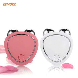 Face Massager New type of electric facial massager lifting roller micro current sound wave vibration skin tightening massage portable beauty equipment Q240523