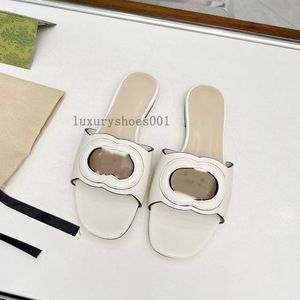 النساء المتشابكات G Slide Sandal Women Cut-Out Sandals Leather Slippe Slippe Slides G Girls Fashion Hollow Out Rubber Sandal Summer Flups Flops 5.23 02