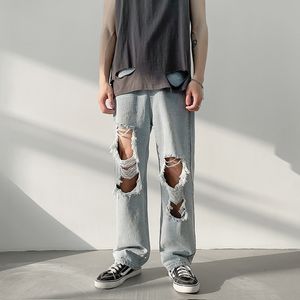 Designer Biker Jeans rakt löst tiggare jeans högkvalitativa rivna rippade hål sommarbroderier denim casual mens kvinnor byxor hip hop sport jeans 3xl