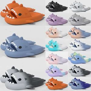 Shark Sandals Mens Mens Womens Slides Dye Dye Bule дым