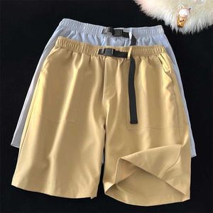 Shorts maschile Sumpi Shorts Elastic Waist Casual Drying e traspirante Khaki Short Joggers 4xl 5xl J240522