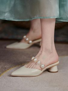 Peças de sapatos 1 par mulheres cadarços de moda sapatos de menina cinto para elasticidade de salto alto acessórios de estilo pérola Big Pearl