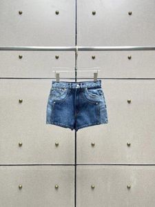 Kvinnors shorts 2024Spring Summer Kontrast Mid Low Rise Slim Fit Denim Woman Jeans Kvinnliga byxor korta byxor Korea modekläder