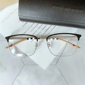 Estrela de alta qualidade BE1332-D Designer Eeybrow Big-Rim Men Glasses 56-17-145 Semi-rímica contrastada para óculos de prescrição FullSet CA 2543