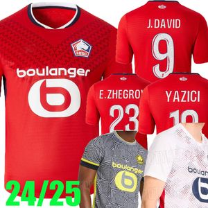 24 25 LOSC Lille soccer jerseys CABELLA J DAVID YAZICI HARALDSSO ANGEL football shirt 2024 2025 Lille Olympique E.ZHEGROV maillot Adult Kids Kit ZHEGROVA Equipment