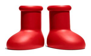 2023 Men Women Rain Boots Designers Big Red Boot Bottom Bottom Bottled Non Slip Rubber Platform Bootie Astro Boy Size 35-44 KA6299281
