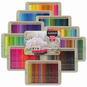 Pencille Crayon Il set di matite professionali Kalour 300 Colori Set di matite per olio core morbido è la scelta ideale per disegnare kit artistici a matita colore WX5.23