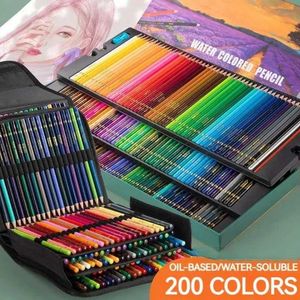 Pencille Crayon 48/72/10/150/200 Colori Colori Colori Colori Pencil Colore WaterColor Dranaggio Draw