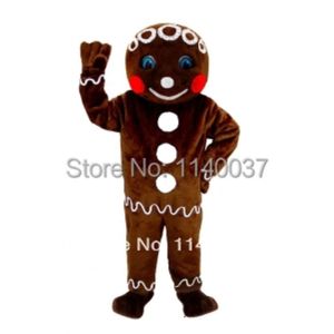 MASCOT Mr. Gingerbread Cookie Mascot Cartoon Character carnival costume fancy Costume party Mascot Costumes