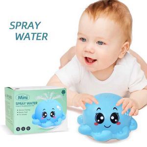 Baby Bath Toys Creative water spray bath toy Octopus shape Led lamp Water spray ball Baby bath water toy Automatic induction toyS2452422