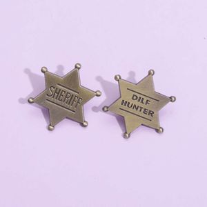 New Product Honor Commemorative Medal Chest Hexagonal Star Creative Sheriff Metal Badge Personalized Accessories