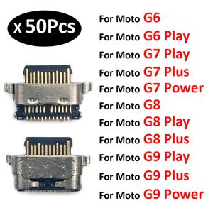 50pcs Micro USB konektörü Şarj portu Jack Fişi Motorola Moto G5 G5S G6 G7 G8 G9 Plus Play Power Lite Onarım Parçaları