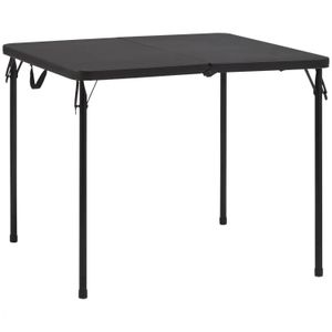 Nestplatser 34 fyrkantiga harts vikbara bord Rika svart vikta bord camping utomhusbord bärbart bord | USA | 240524