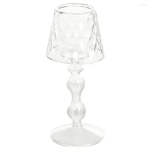 Candle Holders Household Holder Glass Stand Fashionable Candleholder For Home