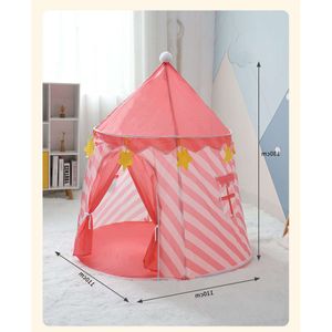 Dzieci w halowej grze Portable Princess Castle Play House Tepee Mongolian Birthday Tent Prezenty 3DC0A4