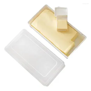 Garrafas de armazenamento prato de manteiga com lid de caixa de queijo recipiente com vazamento de vazamento de acessórios domésticos portáteis