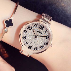 Nytt Diamond Steel Band Watch Womens Fashion Starry Sky Armband Creative Trendy Accessories