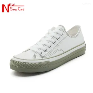 Fitness Shoes Song Card 2024 Style Womens Vulcanized Breathable Casual Students White Sneakers Spring Autumn Lovely Canvas