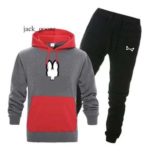 Męskie dresy 2024 mężczyzn męskie bluzy i spodnie do joggingu z długimi rękawami Bunny Streetwear 758 625