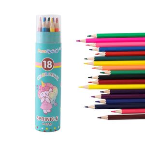 Crayon ołówki 12/18/24/36/48 Kolor witalności wstępnie powlekany Kolor Pencil Zestaw Miękki rdzeń ołówek rysunkowy używany do kolorowania szkicowania i malowania WX5.23