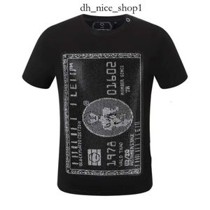 PLEIN URSO BEM TREMA MATHER PLEIN T-SHIRT SKULLS TEES DE SLIGUA CURTA PP MAILER TEDDY TOPS TOPS PRAZ