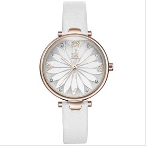 Shengke Brand Casual Simple Fan Quartz Studenter Titta på liv Vattentät diamantmarkör 30mm Diameter Womens Watches 8047 261r