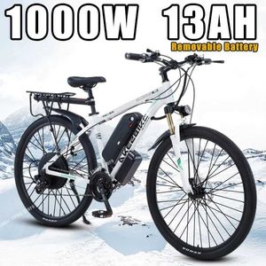 バイク電気自転車レトロオートバイ48V13AH1000W高性能アダルト29インチタイヤマウンテンオフロード21速度ebike Q240523