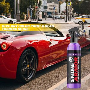 236ml Shine Armor Ceramic Car Wash Fortify Quick Coat Polish Sealer Spray Car Nano Ceramic Coating Polishing Spraying Wax