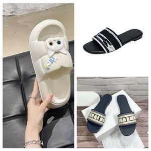 (Not Kids Slipper) Luxe Slippers Designer Shoe Sandals Girl High Quality Classics Brand Slippers Flat Bottom Embroidery Printed Flip Flops Ms Designers Slide With Box
