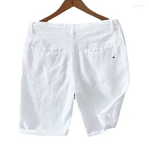 Mäns shorts fast färgkläder för sommar lös och mångsidig fashionabla strand andningsbara avslappnade byxor
