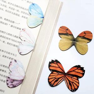 4st Creative Classical Magnetic Bookmarks Simple Aesthetic Book Accessories Söt fjäril Sidklipp Student Läsmärken