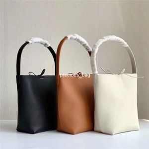 2 Size The Row Tote Bag For Woman Luxurys Handbag Designer Shoulder Bucket Womens Bags Genuine Leather Pochette Crossbody Clutch Medium Large Bag