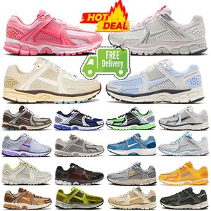 Uomini donne vomero 5 scarpe da corsa sneaker sneaker supersonic grigio scuro polvere metallico argento 520 pacco in schiuma rosa punzone caldo piattaforma piattaforma sportive