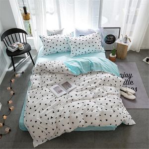 Bedding Sets 3pcs Brief Comforter Geometric/Cactus/leaves Pattern Bed Linen Cotton/Polyester Duvet Cover Pillowcases Set