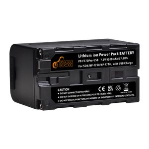 Picklepower NPF750 NP-F750 Batteria per videocamera Sony Camera, batteria NP F per Yongnuo Godox LED Video Light YN300 III YN360