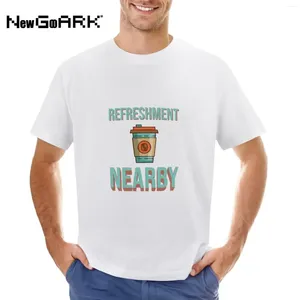 Tanques masculinos tampas ng t camisetas cópia da xícara de café de refresco - engraçado retrô