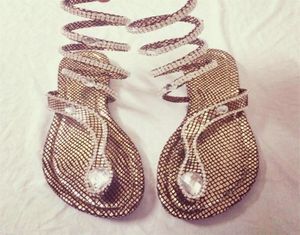 Anländer Snake Summer Shoes Sandaler Crystal Around Sandal Women Boots 3546 MX2004078937171