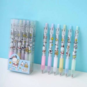 12pcs/lot Cartoon Dog Gel Pen 0.5MM ink Pen Birthday Gift School Award Student Gift Fun Girl Pen Writing Korean Stationery