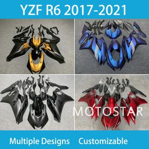 YZFR6 2017-2018-2019-2020 2023 Ano conjunto para Yamaha YZF R6 17-23 Ano 100% FIT Injeção Motocicleta Todo o kit ABS Plastic Road Race Corporar Bodywork